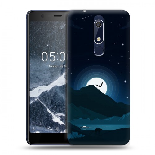 Дизайнерский пластиковый чехол для Nokia 5.1 хэллоуин