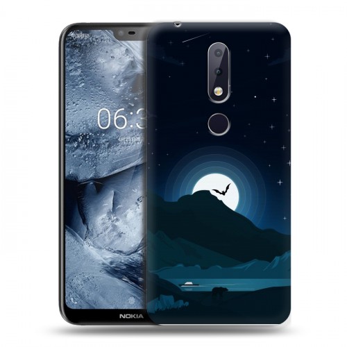 Дизайнерский силиконовый чехол для Nokia 6.1 Plus хэллоуин