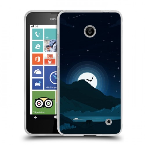 Дизайнерский пластиковый чехол для Nokia Lumia 630/635 хэллоуин