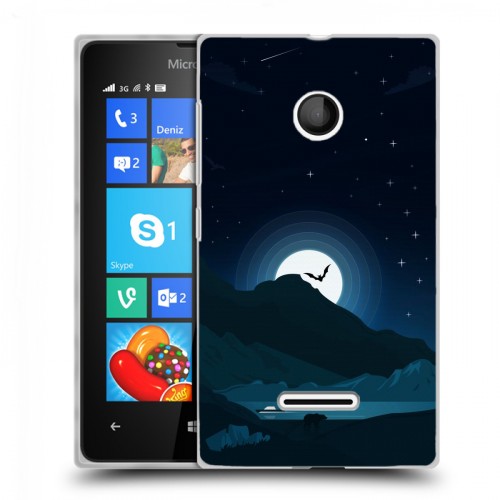 Дизайнерский пластиковый чехол для Microsoft Lumia 435 хэллоуин