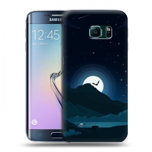 Дизайнерский пластиковый чехол для Samsung Galaxy S6 Edge хэллоуин