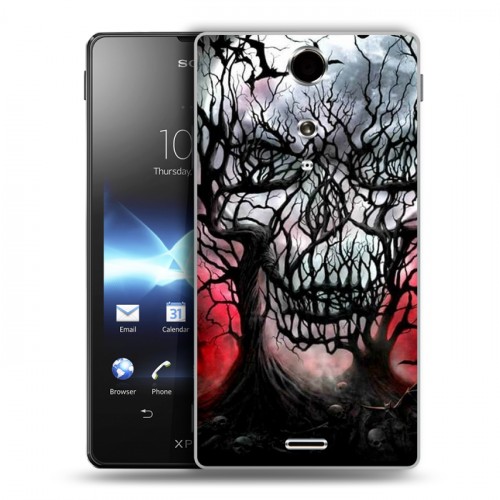 Дизайнерский пластиковый чехол для Sony Xperia TX хэллоуин