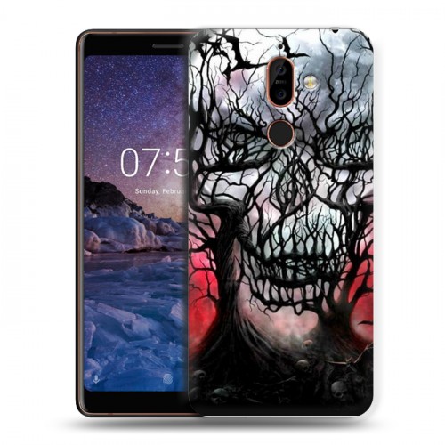 Дизайнерский пластиковый чехол для Nokia 7 Plus хэллоуин