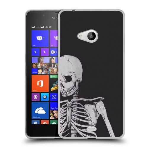 Дизайнерский пластиковый чехол для Microsoft Lumia 540 хэллоуин