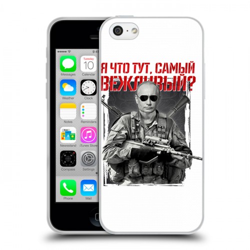 Дизайнерский пластиковый чехол для Iphone 5c Путин