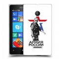 Дизайнерский пластиковый чехол для Microsoft Lumia 435 Путин