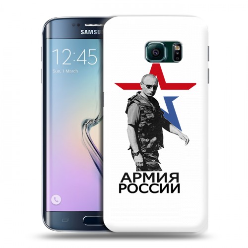 Дизайнерский пластиковый чехол для Samsung Galaxy S6 Edge Путин