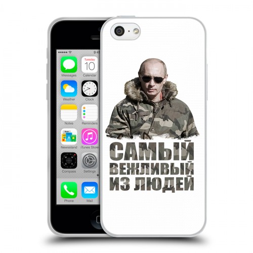 Дизайнерский пластиковый чехол для Iphone 5c Путин