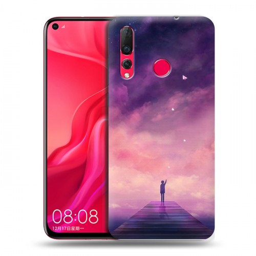 Дизайнерский пластиковый чехол для Huawei Nova 4 Аниме