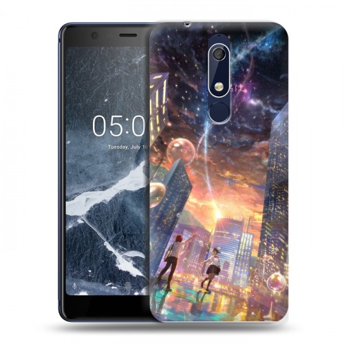 Дизайнерский пластиковый чехол для Nokia 5.1 Аниме