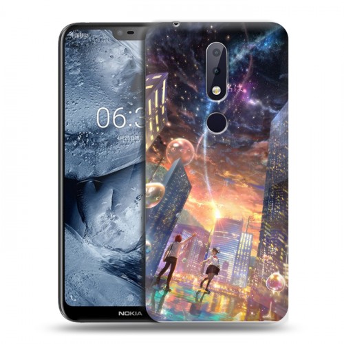 Дизайнерский силиконовый чехол для Nokia 6.1 Plus Аниме