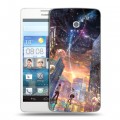 Дизайнерский пластиковый чехол для Huawei Ascend D2 Аниме