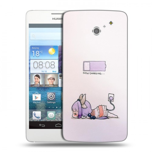 Дизайнерский пластиковый чехол для Huawei Ascend D2 Аниме