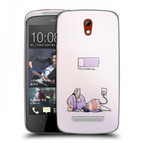 Дизайнерский пластиковый чехол для HTC Desire 500 Аниме