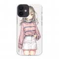 Дизайнерский пластиковый чехол для Iphone 12 Mini Аниме