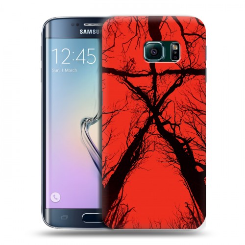 Дизайнерский пластиковый чехол для Samsung Galaxy S6 Edge Хэллоуин