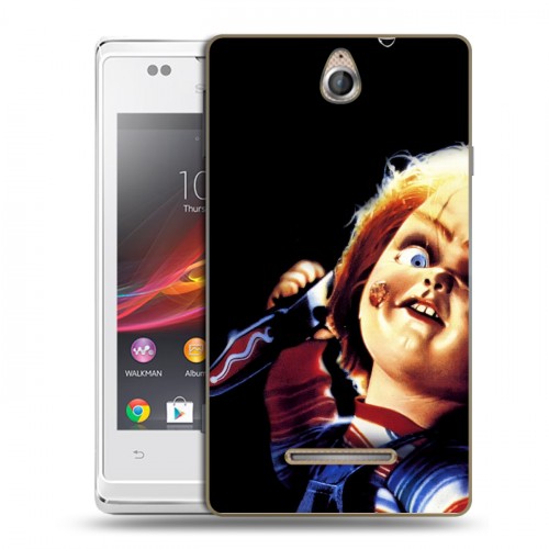 Дизайнерский силиконовый чехол для Sony Xperia E Хэллоуин