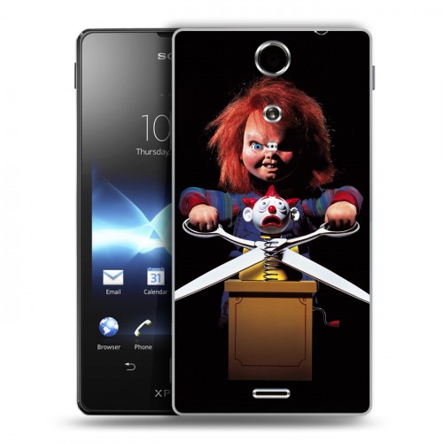 Дизайнерский пластиковый чехол для Sony Xperia TX Хэллоуин