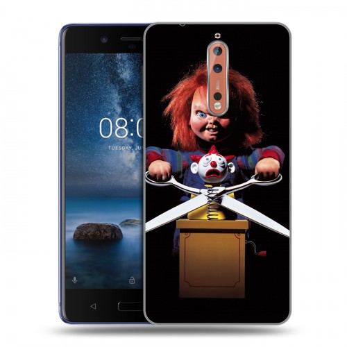 Дизайнерский пластиковый чехол для Nokia 8 Хэллоуин