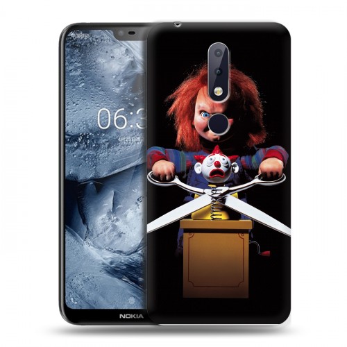 Дизайнерский силиконовый чехол для Nokia 6.1 Plus Хэллоуин