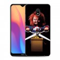 Дизайнерский силиконовый с усиленными углами чехол для Xiaomi RedMi 8A Хэллоуин