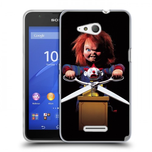 Дизайнерский пластиковый чехол для Sony Xperia E4g Хэллоуин