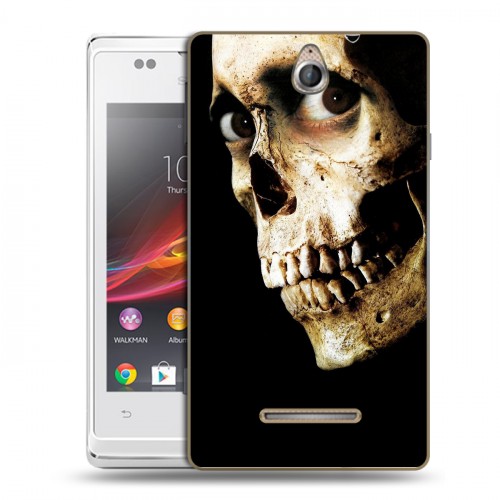 Дизайнерский силиконовый чехол для Sony Xperia E Хэллоуин