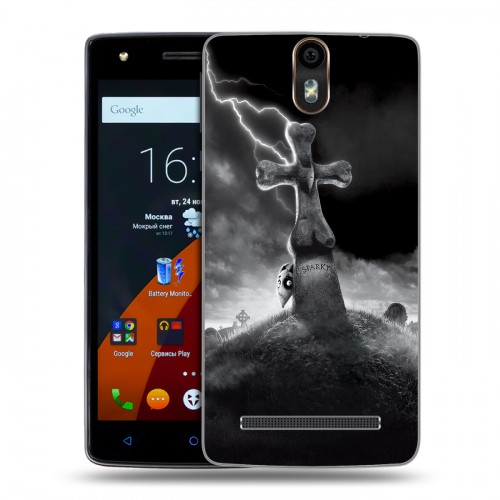 Дизайнерский силиконовый чехол для Wileyfox Storm Хэллоуин