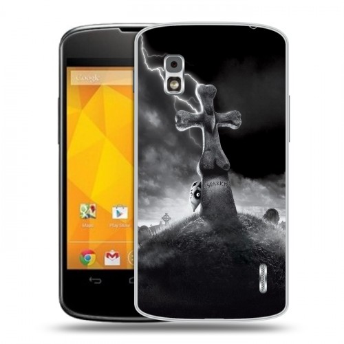 Дизайнерский пластиковый чехол для LG Google Nexus 4 Хэллоуин