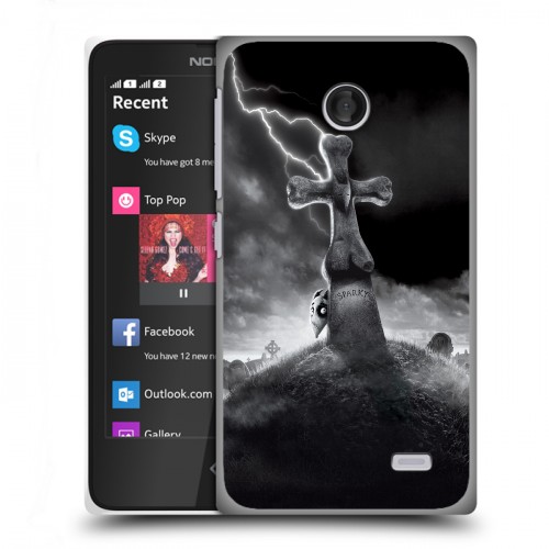 Дизайнерский пластиковый чехол для Nokia X Хэллоуин