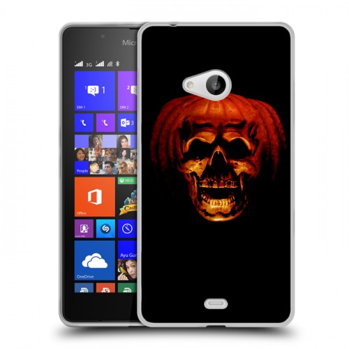 Дизайнерский пластиковый чехол для Microsoft Lumia 540 Хэллоуин