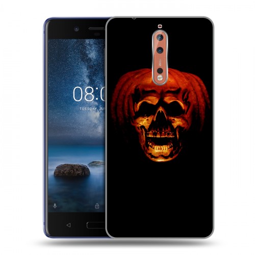 Дизайнерский пластиковый чехол для Nokia 8 Хэллоуин