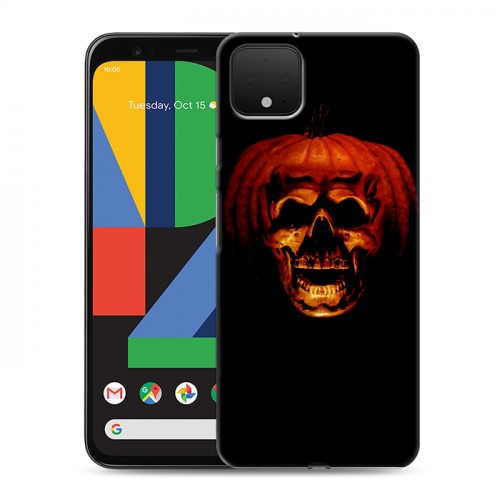 Дизайнерский пластиковый чехол для Google Pixel 4 Хэллоуин