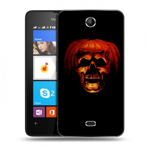 Дизайнерский силиконовый чехол для Microsoft Lumia 430 Dual SIM Хэллоуин