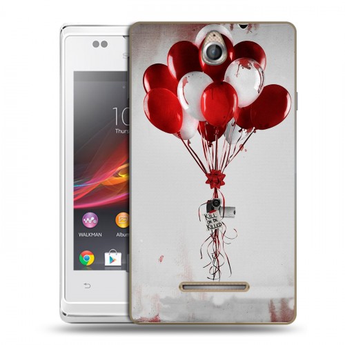 Дизайнерский силиконовый чехол для Sony Xperia E Хэллоуин