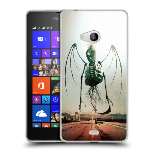 Дизайнерский пластиковый чехол для Microsoft Lumia 540 Хэллоуин