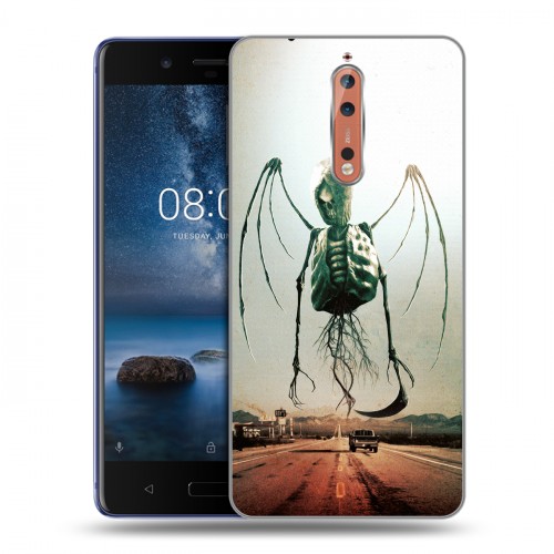 Дизайнерский пластиковый чехол для Nokia 8 Хэллоуин