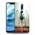 Дизайнерский силиконовый чехол для Nokia 5.1 Plus Хэллоуин