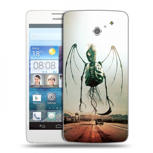 Дизайнерский пластиковый чехол для Huawei Ascend D2 Хэллоуин