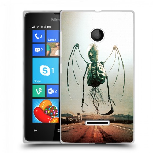 Дизайнерский пластиковый чехол для Microsoft Lumia 435 Хэллоуин