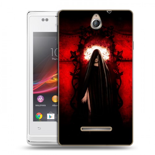 Дизайнерский силиконовый чехол для Sony Xperia E Хэллоуин