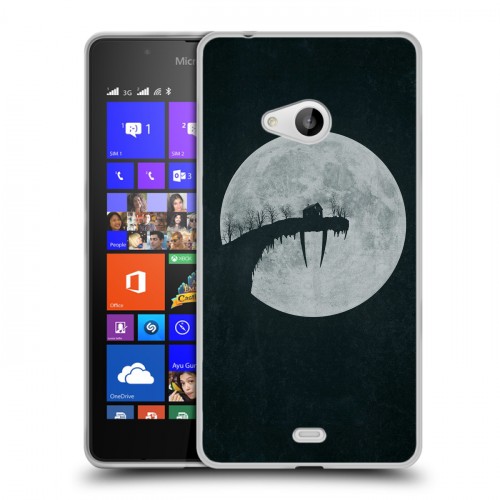 Дизайнерский пластиковый чехол для Microsoft Lumia 540 Хэллоуин