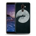 Дизайнерский пластиковый чехол для Nokia 7 Plus Хэллоуин