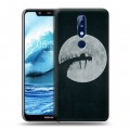 Дизайнерский силиконовый чехол для Nokia 5.1 Plus Хэллоуин