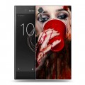 Дизайнерский пластиковый чехол для Sony Xperia XZs Хэллоуин