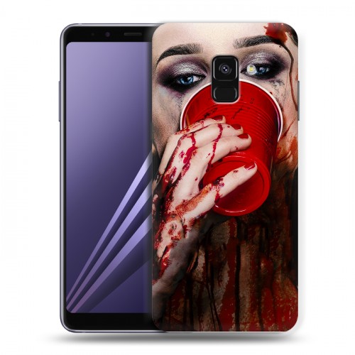 Дизайнерский пластиковый чехол для Samsung Galaxy A8 (2018) Хэллоуин