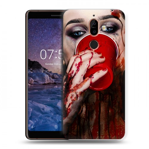 Дизайнерский пластиковый чехол для Nokia 7 Plus Хэллоуин