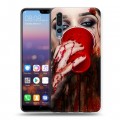 Дизайнерский силиконовый с усиленными углами чехол для Huawei P20 Pro Хэллоуин