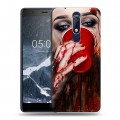 Дизайнерский пластиковый чехол для Nokia 5.1 Хэллоуин