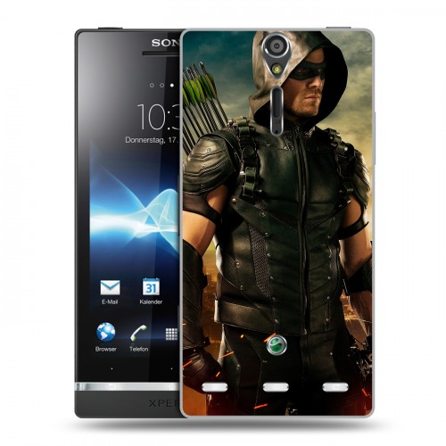 Дизайнерский пластиковый чехол для Sony Xperia S стрела 